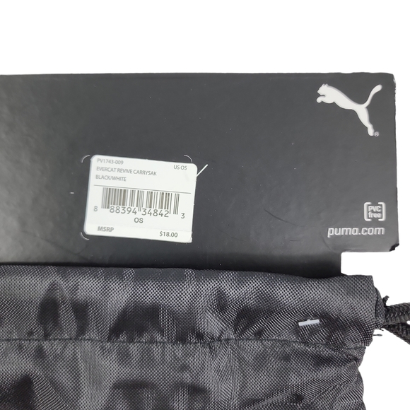 FINAL PRICE - PUMA 18" x 14" Black Revive Carrysack String Bag - Picture 4 of 5